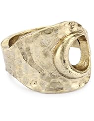 Low Luv by Erin Wasson Gold-Tone Hammered Crescent Ring