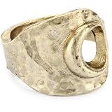 Low Luv by Erin Wasson Gold Hammered Crescent Ring