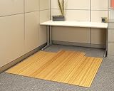 Natural Bamboo Roll-Up Chair Mat - 55
