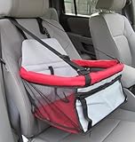 Pawhut Deluxe Pet / Dog Car Booster Seat - Red