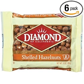 Diamond Hazelnuts, Shelled, 10-Ounce Bags (Pack of 6)