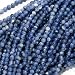 Blue Sodalite Tiny 2.5mm Round Beads / 16 Inch Strand (Lapis Color)