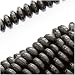 Hematite 4mm Sleek Rondelle Beads Metallic Gray / 15.5 Inch Strand