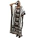 Elephant Line Caftan Kaftan with Matching Headwrap - Available in Several Colors