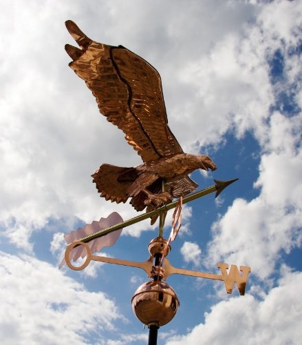 Riesiger Wetteradler aus Kupfer, Wetterfahne,Wetterhahn