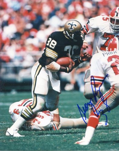 George Rogers (Heisman Trophy 1980) Autographed/ Original Signed New Orleans Saints 8x10 Color Photo