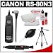 Canon RS-80N3 Remote Switch Shutter Release Cord + Tripod + Accessory Kit for EOS 30D, 40D, 50D, 7D, 5D, 1D Mark II N II IV & 1Ds Mark II III Digital SLR Cameras