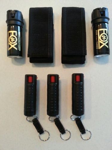 Fox Labs 5.3 SHU Pepper Spray - 11K, 1.5 oz. Stream & Holster - Ultimate Family Pack