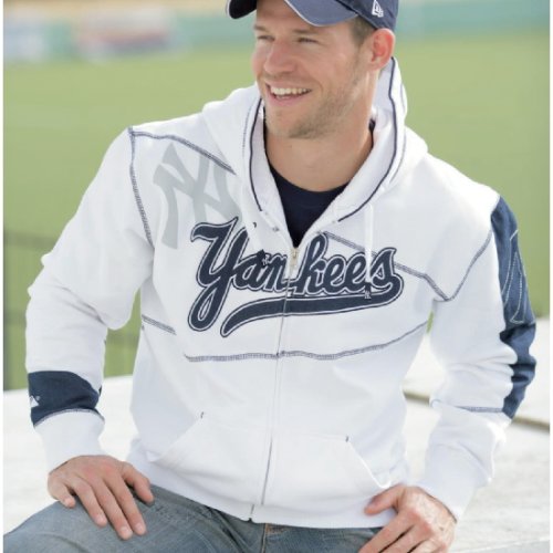 MAJESTIC ATHLETIC Sportbekleidung Denim Zip Hoody  6032261101S,  weiss,  S