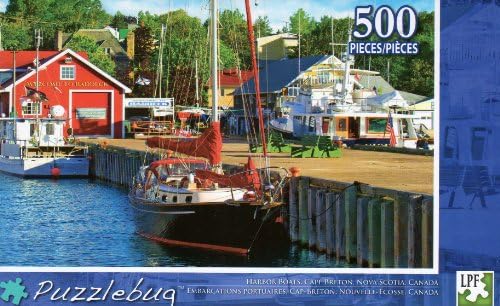 Harbor Boats Cape Breton Nova Scotia Canada - Puzzlebug - 500 Pc Jigsaw Puzzle - NEW