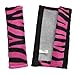 OxGord Zebra Steering Wheel Cover, Hot Pink Black