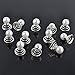 Chris.W 12Pcs Spiral Hair Pins Swirl Hair Twists Coils Hair Clip Accessories for Wedding, Prom, Party and Special Event(Pearl)