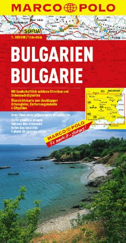 Bulgaria Marco Polo Map (Marco Polo Maps)