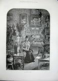 1896 BEGG FINE ART PORTRAIT PRINCESS BOUDOIR HOUSE