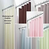 InterDesign Fabric Waterproof Shower Curtain Liner