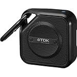 TDK Life on Record  Bluetoothワイヤレスポータブルスピーカー アウトドアに強い防塵・防滴(IP64相当) iPhone対応  NFC対応  TREK Microシリーズ ブラック A12BK