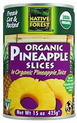 Native Forest Organic Pineapple Slices, 15-Ounce Cans (Pack of 6)
