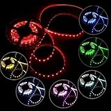 Superled 16.4ft 5m Waterproof Flexible Strip 300 Leds Color Changing RGB Smd5050 LED Light Strip Kit RGB 5m