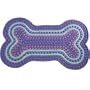 Pet Studio Bone Shaped Braided Rug Pink