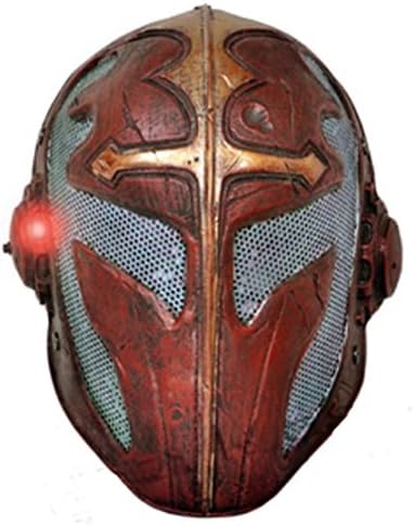 SEA and SKY Glass fiber reinforced COS Knights Templar full face masks, CS protection (Red colour lights)