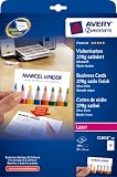 Produkt-Bild: Avery Zweckform Visitenkarte Quick&Clean Colour Laser, 270g/m&sup2; DIN A4 85x54 mm satiniert ultrawei&szlig;, 100Karten 10 Blatt