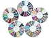 Bundle Monster 10 Nail Art Nailart Manicure Wheels w/ 3D Designs Glitters Rhinestones Beads - total over 14000pc image 5