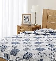 Blue Patchwork Throw