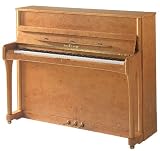 Seiler Mondial Upright Piano Maple Rootwood Satin Finish