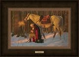The Prayer At Valley Forge Large Canvas Portrait 39X27 George Washington Praying by Arnold Friberg. Historic Art Print. George Washington Praying.