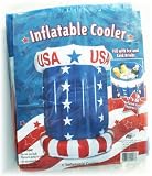 Patriotic USA Red White & Blue Inflatable Cooler - B001AS7WK2