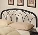 Full/Queen Modern Black Metal Headboard - Coaster 300184QF 