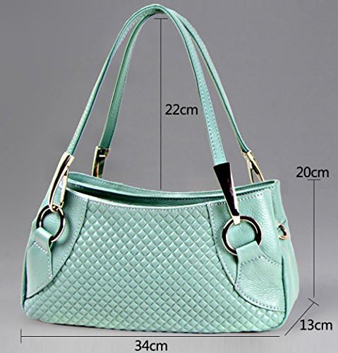 Yisihua Women's Tote Single Shoulder Bag Handbag White Cow Leather