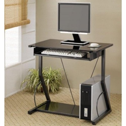 Hillsdale Elegant Rich Black Computer Desk