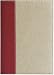 Canvas Refillable Journal Diary, Red Leather Spine, 6x8