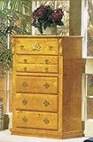IMAGE OF Storage Chest with Floral Pattern Ponderosa Pine Finish