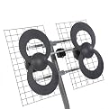 Antennas Direct Clear Stream 4 Outdoor Extreme Range Digital TV Antenna - Black (C4)