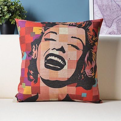 MadHatter And Alice Monroe Linen Pillowcase Cover Standard Size 18X18