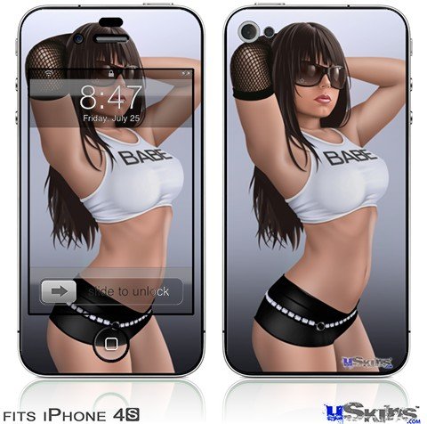 iPhone 4S Skin Shades Pin Up Girl