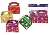 Pack of 4 Christmas Gift Boxes, 4 designs available- PM104