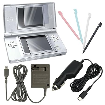 eForCity 4 Accessory Bundle Charger Set For Nintendo DS Lite