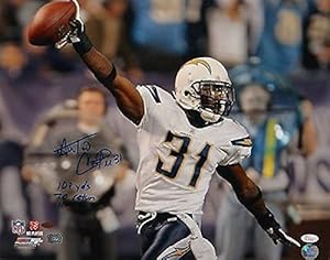 Antonio Cromartie Autographed Picture - 16x20 Cheering Ball - JSA Certified - Autographed NFL Photos