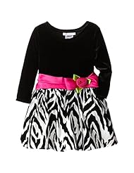 Girls Nylon/Polyester/Satin/Spandex/Taffeta Zebra Print  Dress