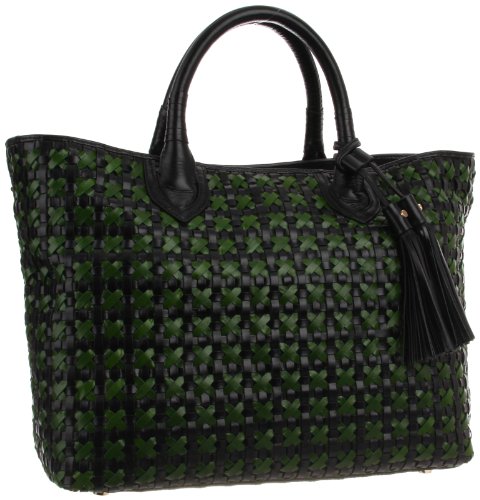 Rebecca Minkoff Perfection 10TI84CF32 Handbag,Black/Green,One Size