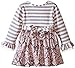 Bonnie Baby Baby Girls' Stripe To Toile Print Skirt Legging Set