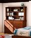 Kids Dresser Buffet Hutch Contemporary Style in Sumptuous Cherry Finish