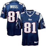 Sporting Goods : Randy Moss New England Patriots Navy NFL Replica Jersey