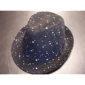 Glitter Fedora Hats / Negroid / Sparkle Fedora / angelique leader Look-A-Like Hat