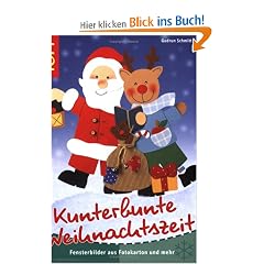 Kunterbunte Weihnachtszeit: Fensterbilder aus Fotokarton und mehr