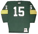 Bart Starr Autographed/Hand Signed Mitchell & Ness Green Bay Packers Authentic Jersey with MVP SB I,