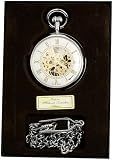 Majestron! Mechanische Taschenuhr Edelstahl mit beidseitig offenem Sichtfenster ! Damen